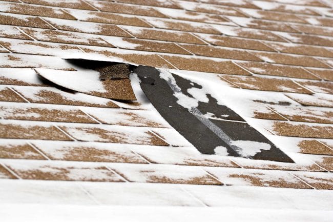 winter roof damage, winter roof problems